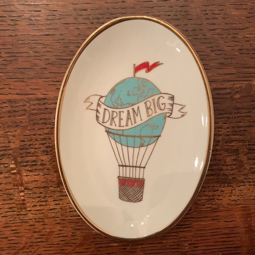 Dream Big Paper Source Trinket Tray EUC